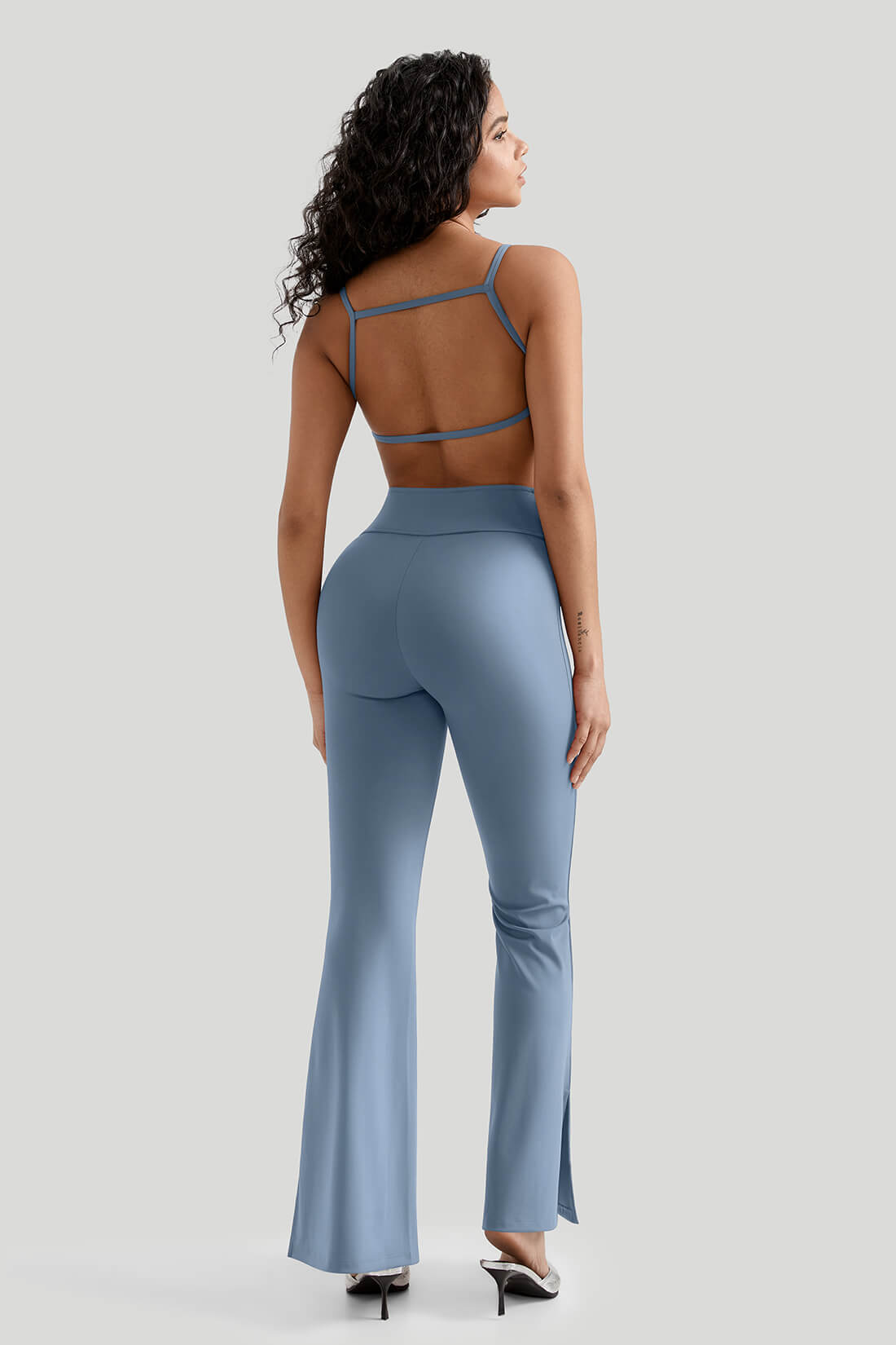 Backless Sexy 2Pcs Flare Leg Set